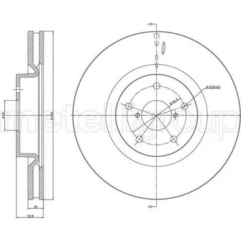 Brzdový kotouč Brzdový kotouč METELLI 23-1746C