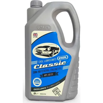 Motorový olej Exol CLASSIC 20W-50, minerální motorový olej pro starší vozy a veterány, 5l (Exol Lubricants Limited)