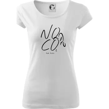 Dámské tričko No co no nic kolo - Dámské triko Pure - S ( Bílá )