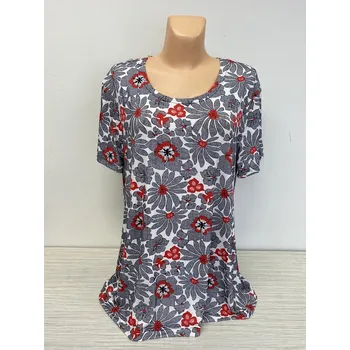 dámské halenky , Barva Šedá, Velikost XXL50, Materiál 96% Viskoza 4% Lycra