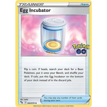 Sběratelská karetní hra Egg Incubator 066/078 - Pokémon GO Typ karty: Non-Holo