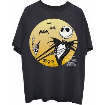 Pánské oblečení Merch Disney: Tričko The Nightmare Before Christmas Sunset Jack XL