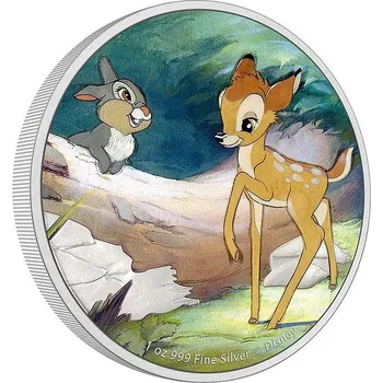 BAMBI AND THUMPER coin Disney Bambi 80th Anniversary - 1 oz stříbrná mince