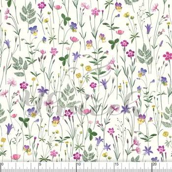 Zakázkový tisk, softshell, kočárkovina... Letní louka Látky k tisku: Microfirba