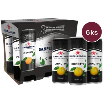 Limonáda Sanpellegrino Chinotto plech 0,33l - 6 ks