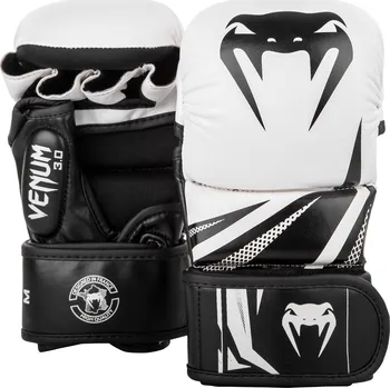 MMA MMA sparingové rukavice Venum Challenger 3.0 Sparring - White/Black Velikost: L/XL