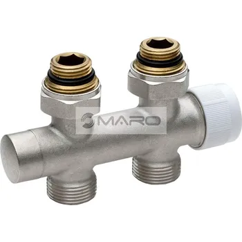 Radiátor Smart20 Ventil termostatický H přímý M30 x 1,5, 1/2" x 3/4" EK, nikl, 52344CP015