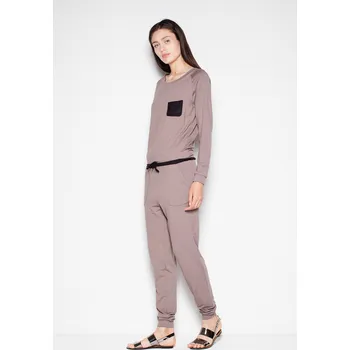 Dámský overall Hnědý dlouhý overal VT023 Brown Velikost: L