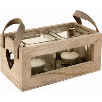 Svícen Svícen "HEART&GLASS" 19x10x8.3cm