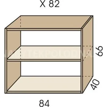 Šatní skříň Nástavec na skříň JIM 5 X 82