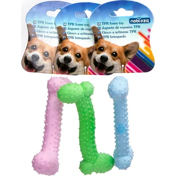 Hračka pro psa TPR Hračka pro psy gumová kost 4,2x10,5cm