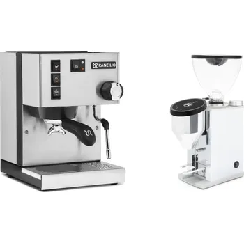 Kávovar Rancilio Silvia E + Rocket Espresso FAUSTINO 3.1, chrome