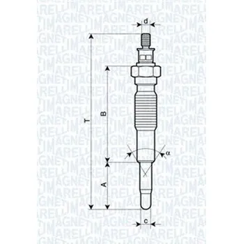 Autoelektrika Žhavící svíčka MAGNETI MARELLI 062900077304