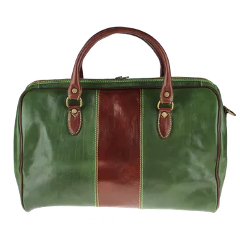 Cestovní taška NovaKabelka.cz Kožená cestovní taška Tiberius Verde Marrone