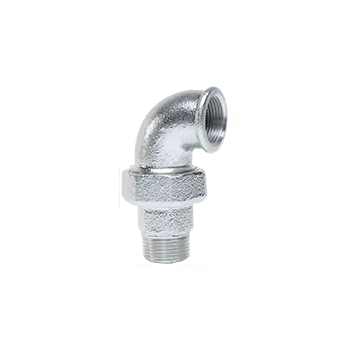 Fitinka GEBO Litinové šroubení MF rohové 90° pozink, kónické těsnění Velikost: 3/8”