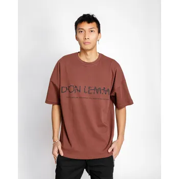 Pánské tričko Don Lemme Oversized Triko Shards - mocha Velikost: M