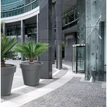 Květináč LEXO ROUND šedý kámen 80 cm