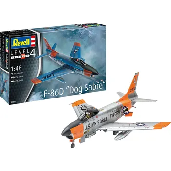 Plastikový model Revell ModelSet letadlo 63832 - F-86D Dog Sabre (1:48) - expresní doprava