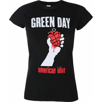 Dámské tričko Tričko metal dámské Green Day - AMERICAN IDIOT HEART - PLASTIC HEAD - PHD12450G