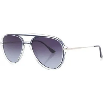 Sluneční brýle HIS 18105 čirá lesk modrá, čočka modrá gradál polarizovaná 2