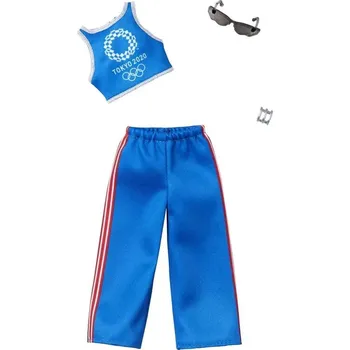 Dětské zboží Barbie TOKYO 2020 modrý nátělník s tepláky, Mattel GHX85