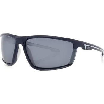 Sluneční brýle HIS 17101 modrá lesk bílá, čočka stříbrná zrcadlo polarizovaná 3