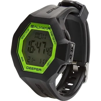Potápěčský počítač Hodinky Salvimar Deeper freediving watch, Salvimar black/acid green
