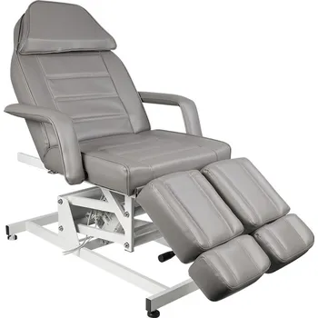 Pedikérské křeslo KOSMETICKÉ ELEKTRICKÉ KŘESLO. AZZURRO 673AS PEDI 1MOTOR ŠEDÁ