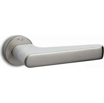 Dveřní kování Cobra dveřní kování Model 2015 (nikl matný/bílá) Provedení: PZ (klika/klika, zámek FAB)