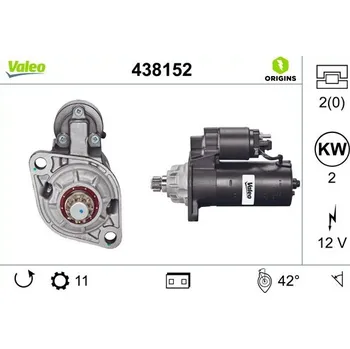 Autoelektrika Startér VALEO 438152