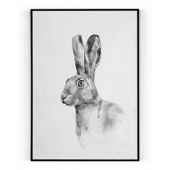 Plakát Plakát / Obraz Zajíc A4 - 21 x 29,7 cm Pololesklý saténový papír