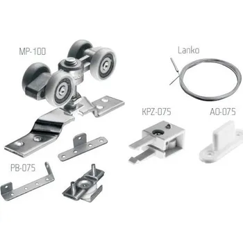 LAGUNA Sada na dvoje dveře SYNCHRONIK 100kg bez kolejnice Bez kolejnice