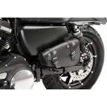 Kožená sedlová brašna CUSTOMACCES DETROIT AP0003N černý levý