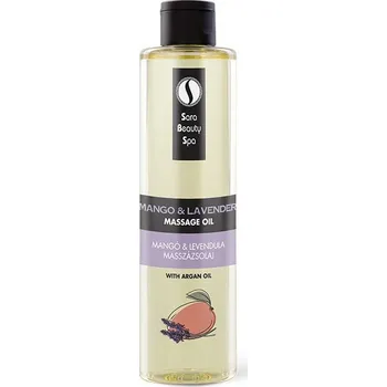 Masážní přípravek Sara Beauty Spa přírodní rostlinný masážní olej - Mango-Levandule 250 ml