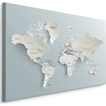 MyBestHome BOX Plátno Mapa Světa S 3D Efektem Varianta: 30x20