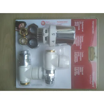 Hlavice pro radiátor Termostatická hlavice CHROM + 1/2" přímé ventily keramika Honeywell TRW15SH7LCEE