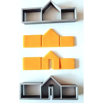 Vykrajovátko Sada vykrajovátek KERAMICKÝ DOMEČEK - šablona 915 ( 2 kusy v sadě )