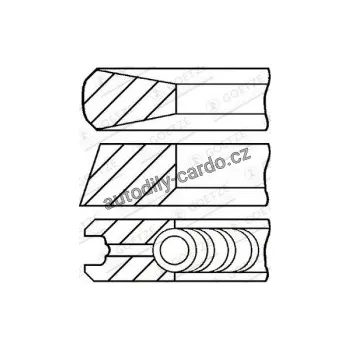 Blok motoru Sada pístních kroužků GOETZE 08-785400-00