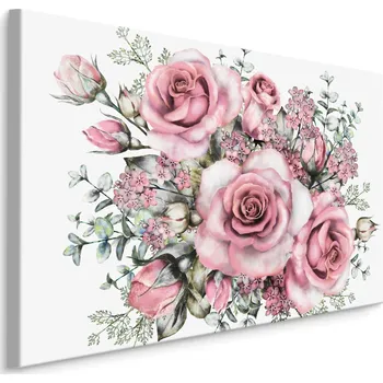 Plátno Obraz Malovaných Růží IX. Varianta: 30x20