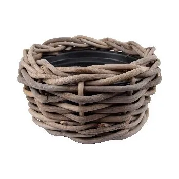 Květináč Van der Leeden Obal na květináč DRY POT, ratan/plast, šedá|Van Der Leeden 1915