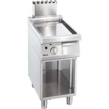 Kuchyňský gril Plynová grilovací deska, hladká, 400x700x850 mm | BARTSCHER, 700 Classic