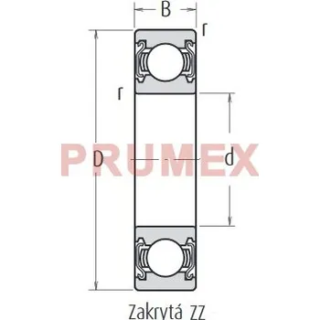 NSK 6200 ZZC3E (2Z C3) kuličkové ložisko