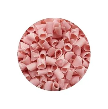 Jedlá dekorace na dort Čokoládové hoblinky - Jahodové 50 g