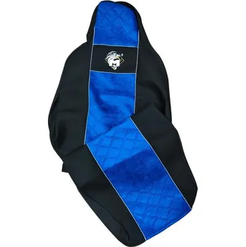 Potah sedadla Autopotahy textilní pro MAN TGX/S/M/L od 2020, černo-modrá barva (č. 155)