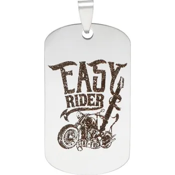 Náramek Doria Plotýnka z oceli stříbrná EASY RIDER F407