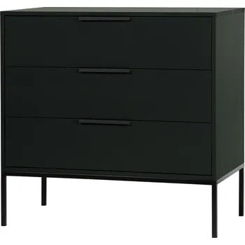Komoda WOOOD Dřevěná komoda ADAM černá 373269-Z