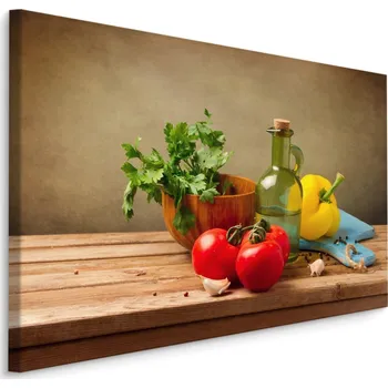 Obraz MyBestHome BOX Plátno Rajčata S Kořením Varianta: 30x20