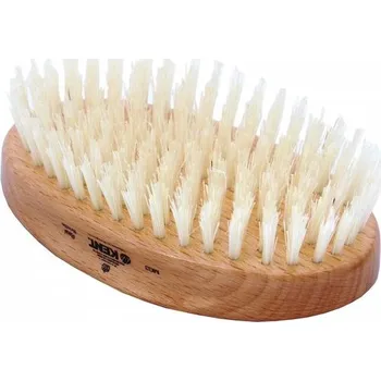 kartáč na vlasy Kent MG3 — Pure White Bristle Oval Beechwood Brush