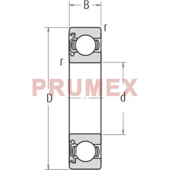 NSK 6008 ZC3 kuličkové ložisko