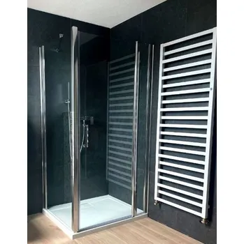 ROSS Luxury kombi 100x90x190 cm - obdélníková sprchová zástěna pevnou stěnu lze instalovat vpravo i vlevo